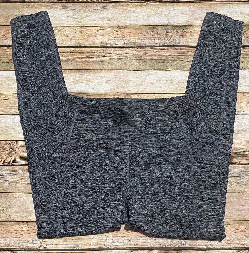 ATHLUX Womens Size S Heathered Gray Drawstring Leggings